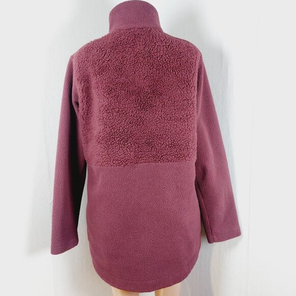 Columbia Women's Brown Lodge Sherpa Thermal Full Zip Fleece Jacket Size L - Picture 3 of 15